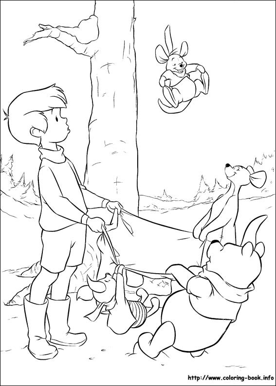 Winnie the Pooh coloring picture